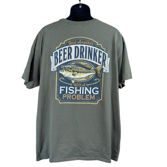 Buck Wear Graphic Fishing Teeshirt Mens Size XL - Picture 1 of 6